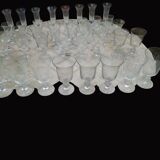 Set of 40 La Rochère Amitier crystal glasses from the 19th century + 8 replacements