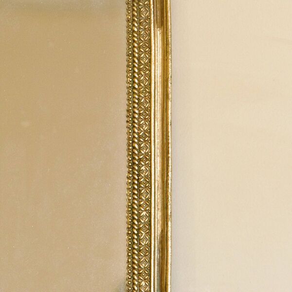 Triptyque de miroirs dorés XIXe baroque rocaille
