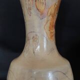 Vintage vase La Roue Vallauris signed 20th-century ceramic