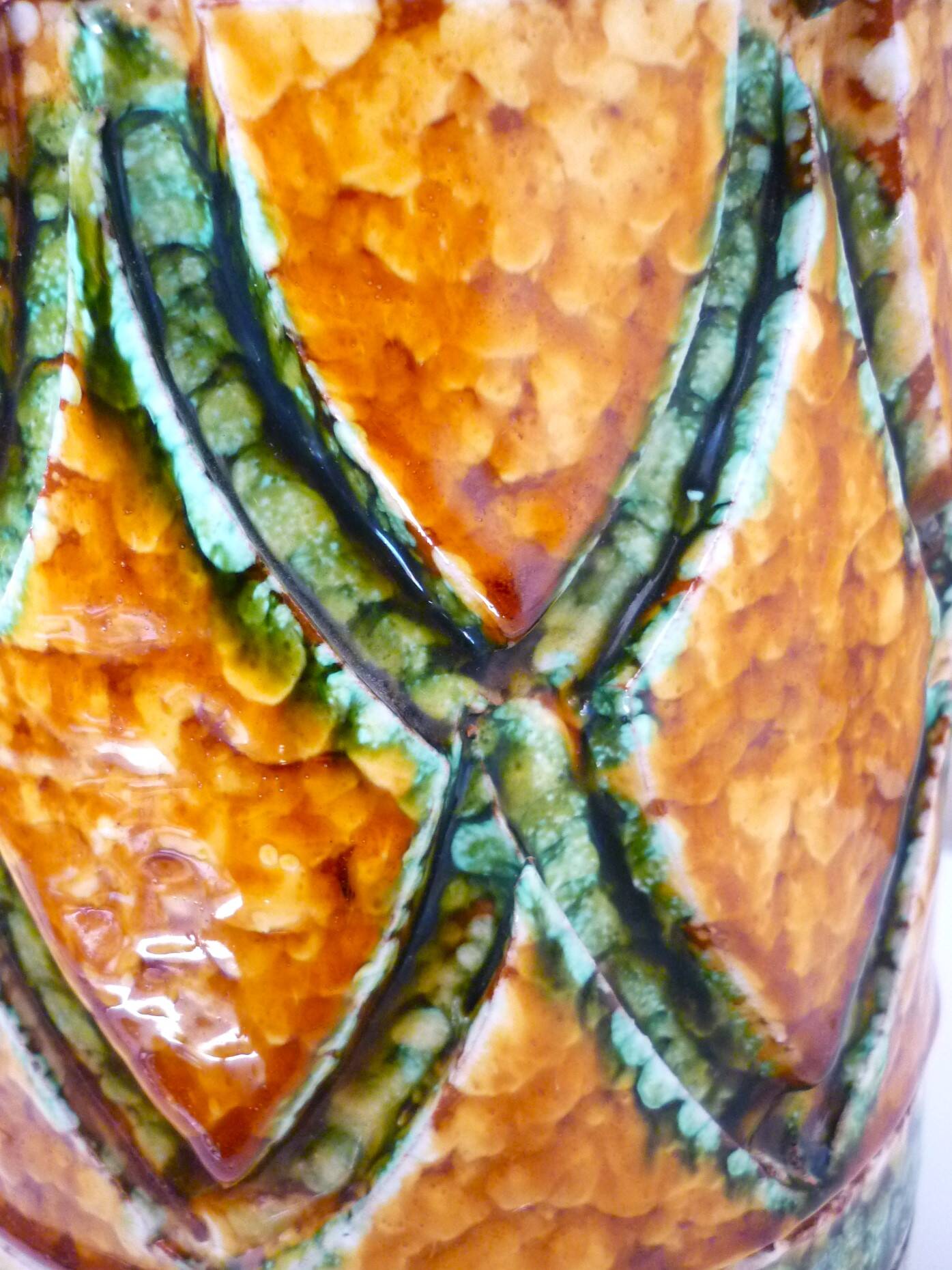 Roller vase, glazed ceramic, Italy, design from the 60s/70s