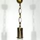 Mid-century modern brass and pulegoso chandelier by Carlo Nason