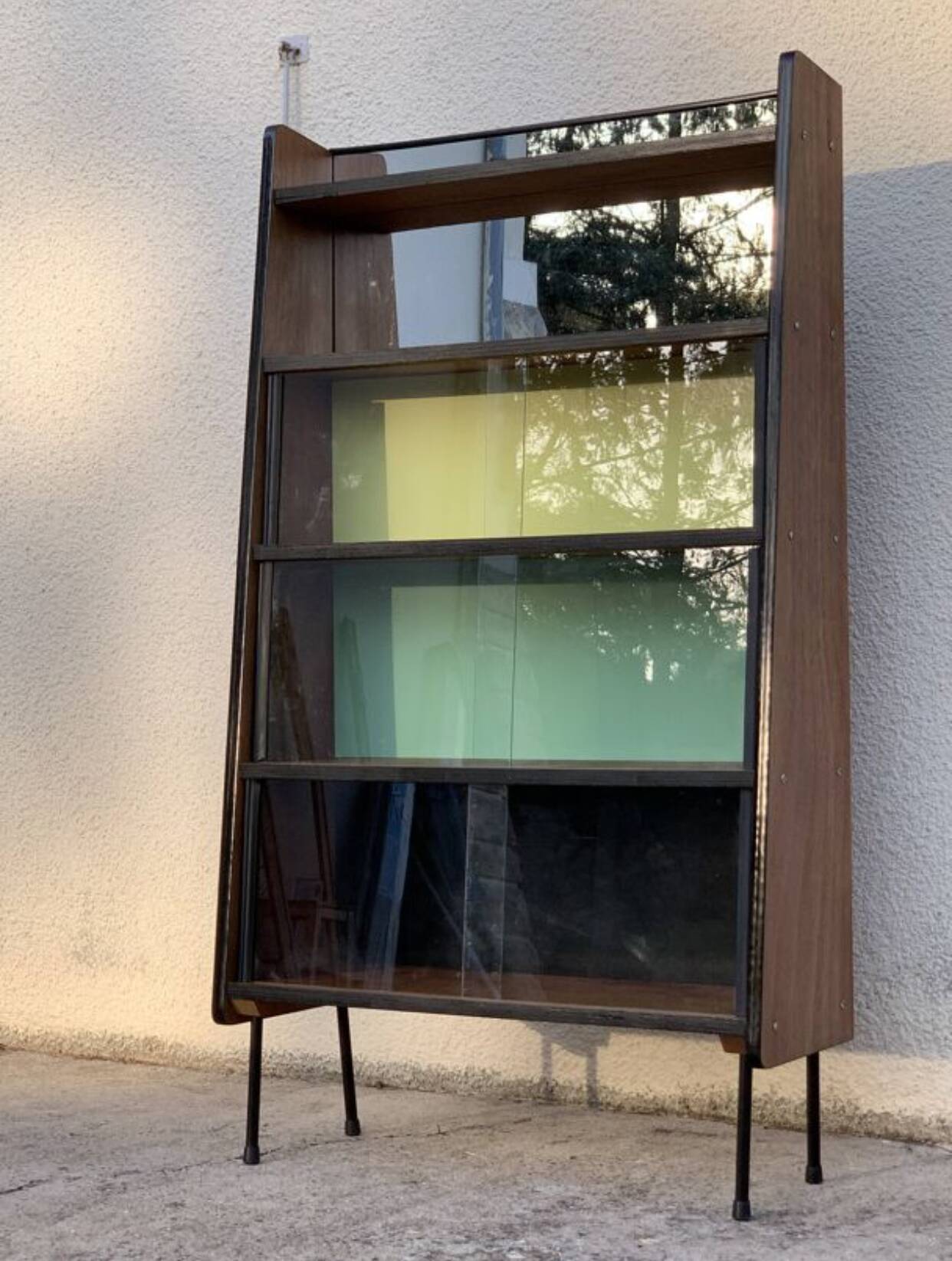 Bibliothèque vintage vitrée Alta 1950
