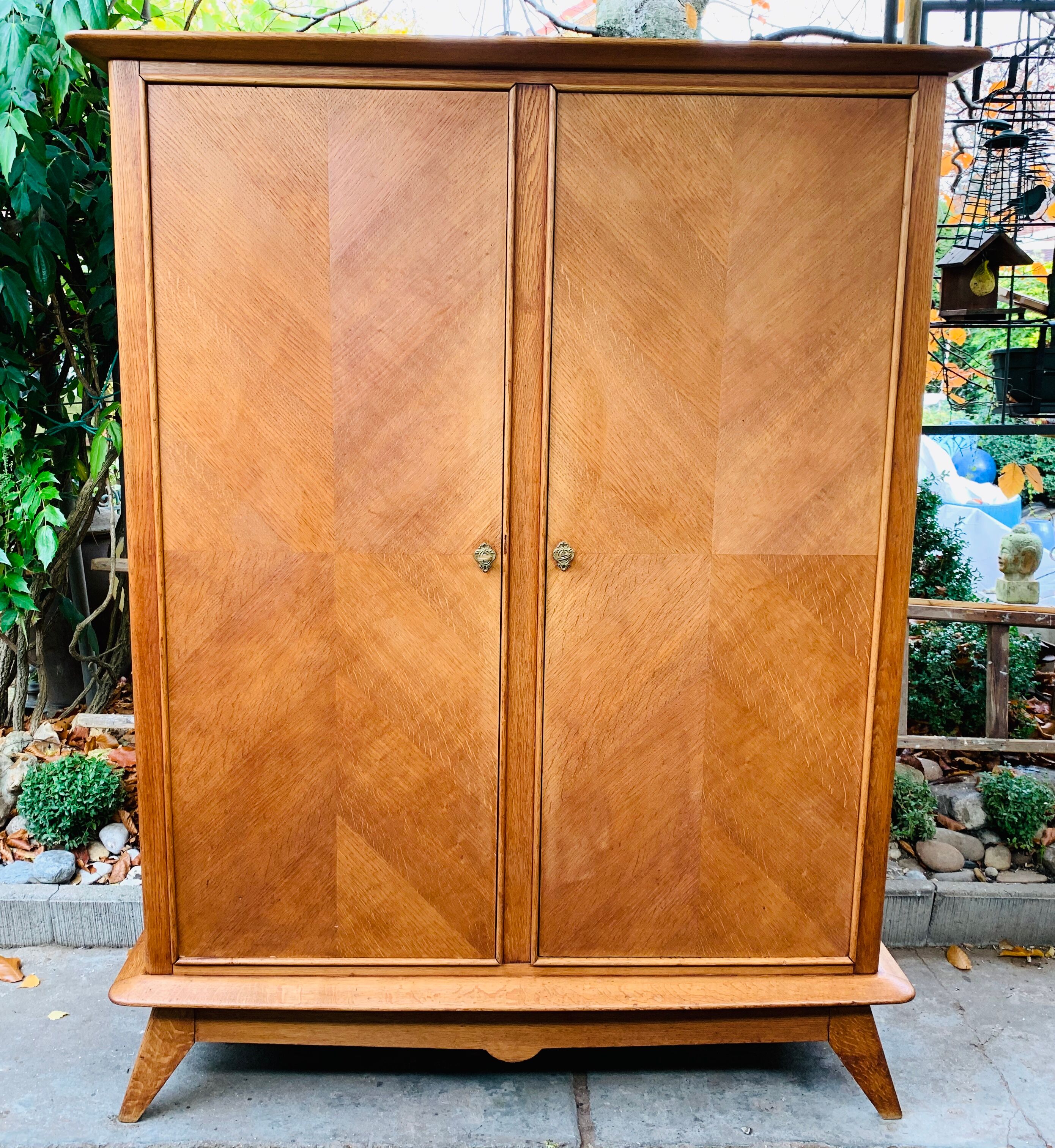 1950 compass foot cabinet