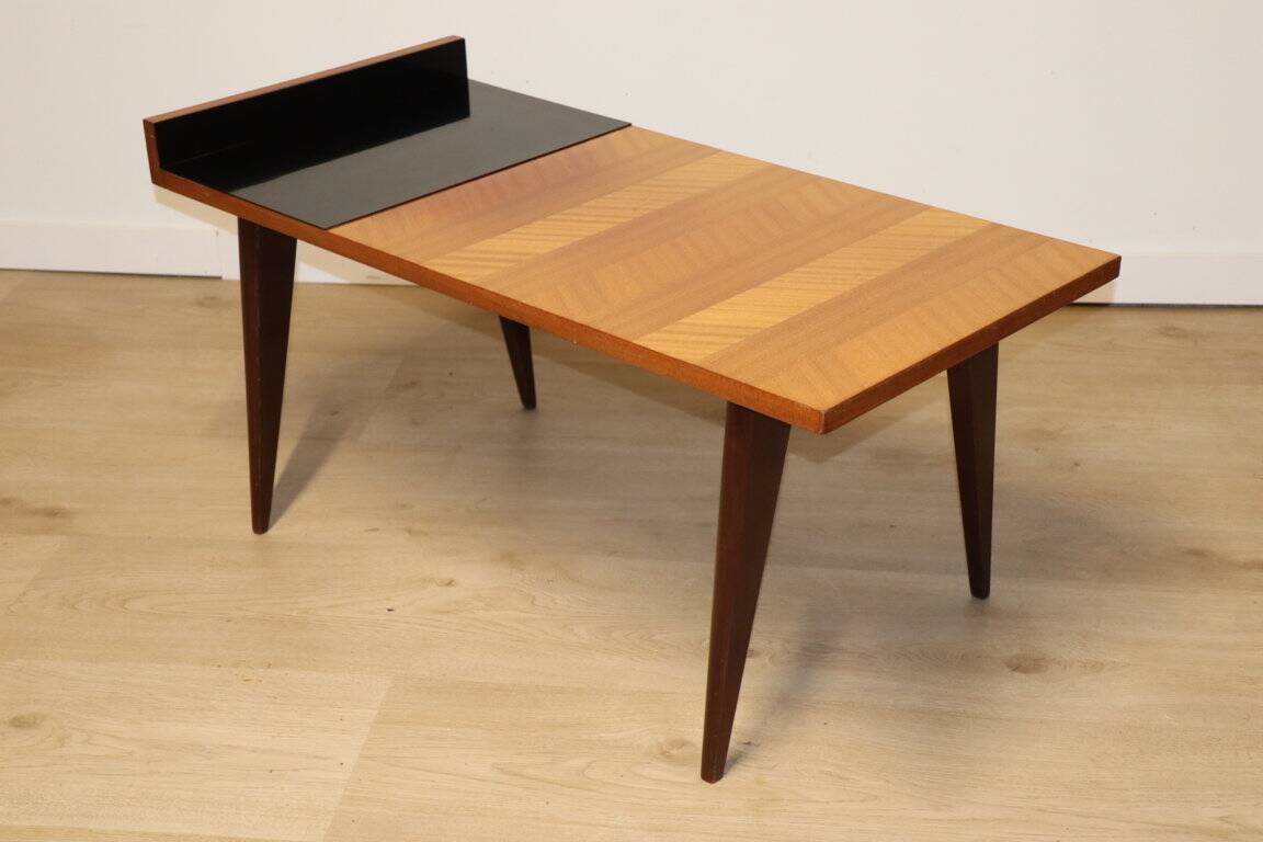 Vintage wooden coffee table, 1960s