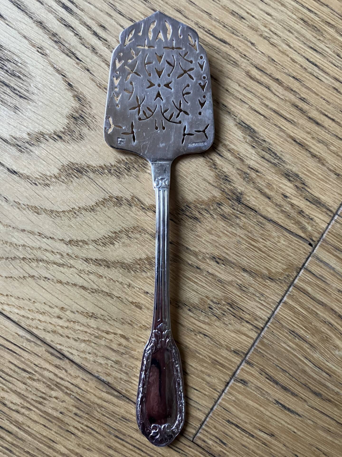 Re-silvered sugar spoon