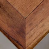 Curved wood bistro table