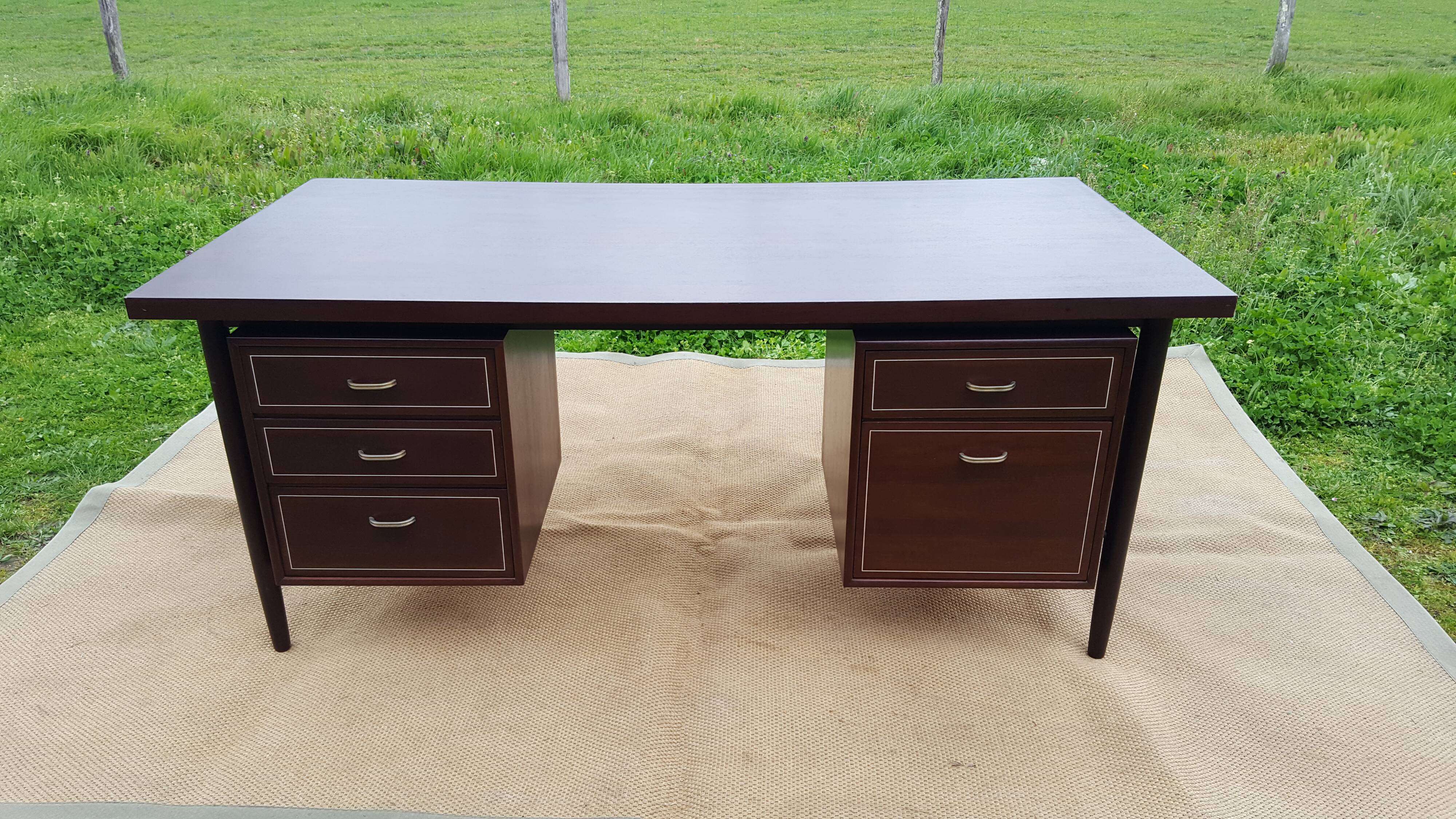 Bureau hollandais en acajou vintage