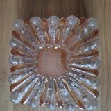 Vintage 60s two-tone square ceiling light