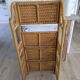Folding rattan shelf
