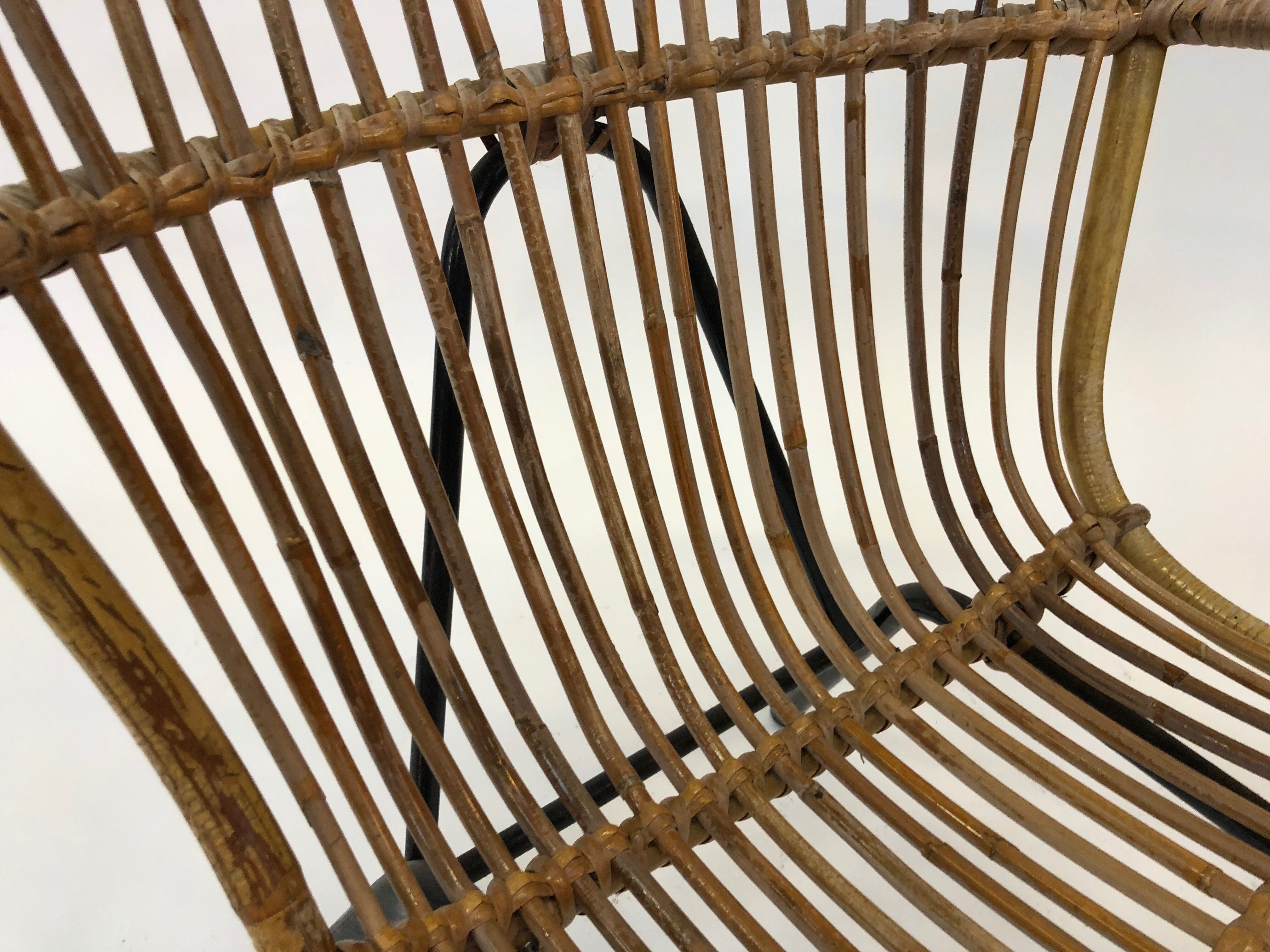 Rattan chair by Rohe Noordwolde, 1960