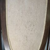 Swivel wooden mirror on stand
