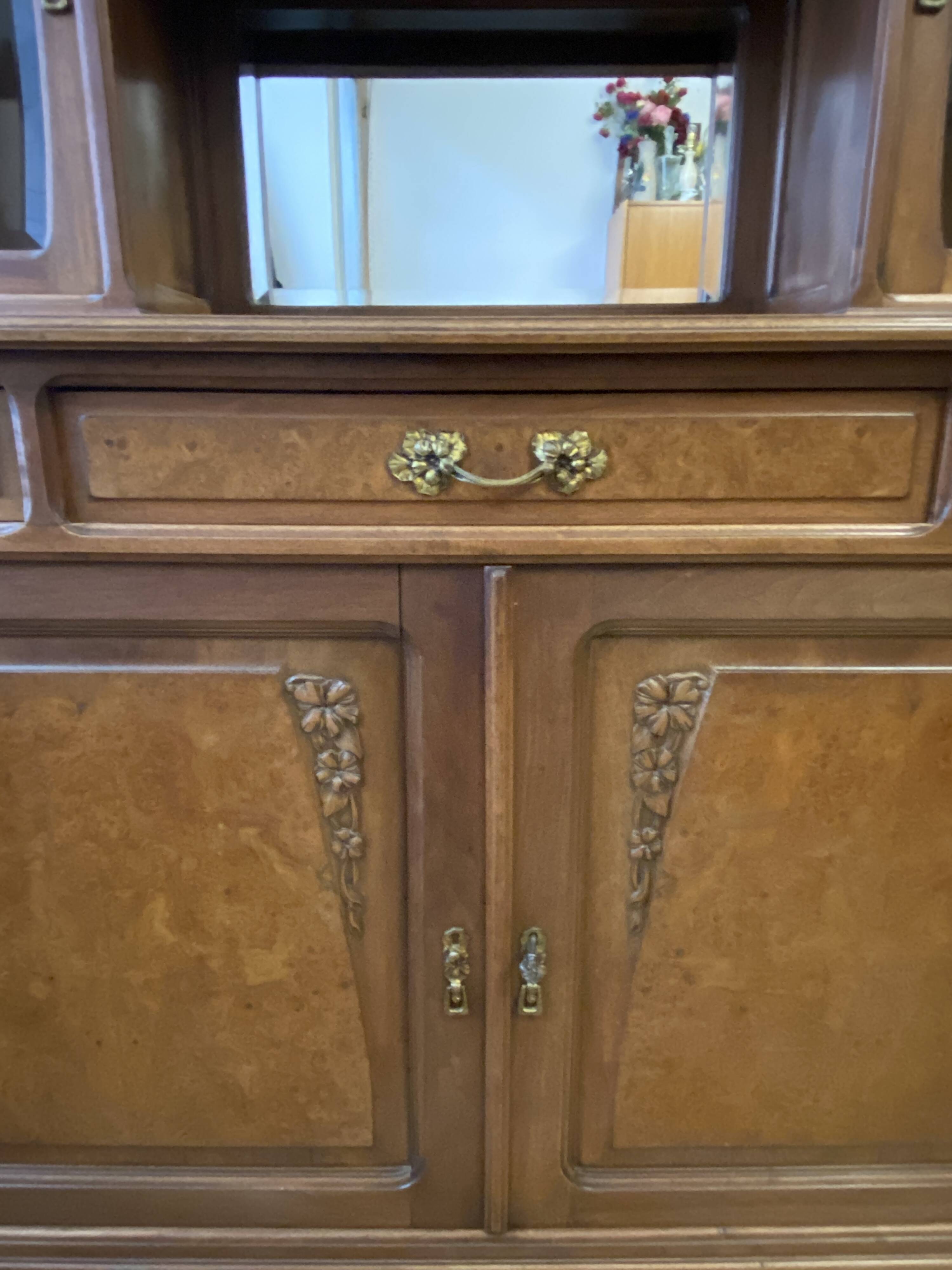 Mahogany china cabinet