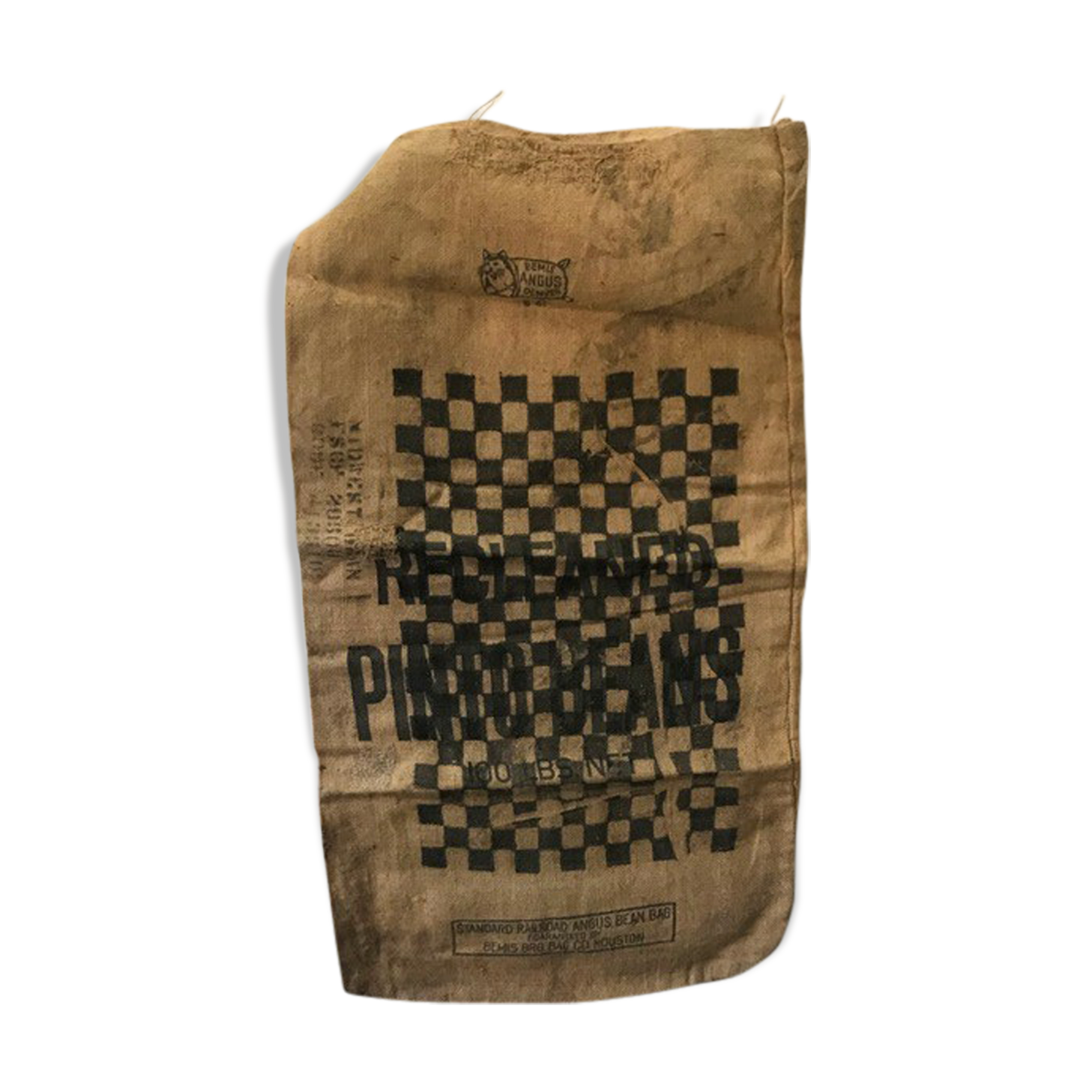 Authentic and old burlap bag