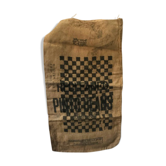 Authentic and old burlap bag