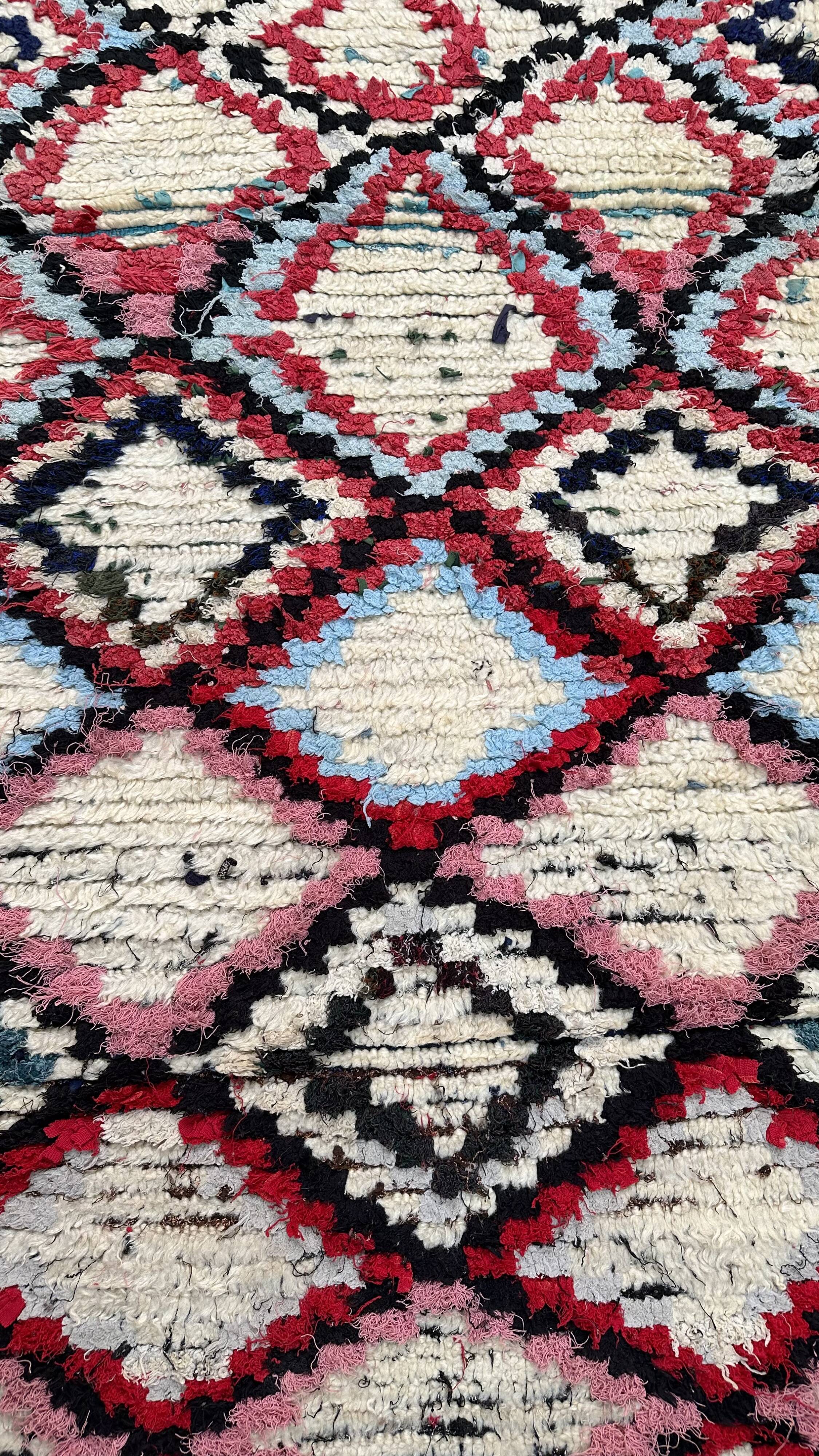 Tapis Marocain coloré Azilal - 188 x 99 cm