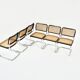 Ensemble de 6 Chaises de salle à manger Style B32 par Marcel Breuer