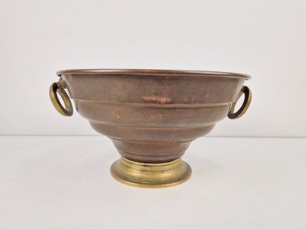 Vintage Copper and Brass Champagne Cooler, France, 1950s