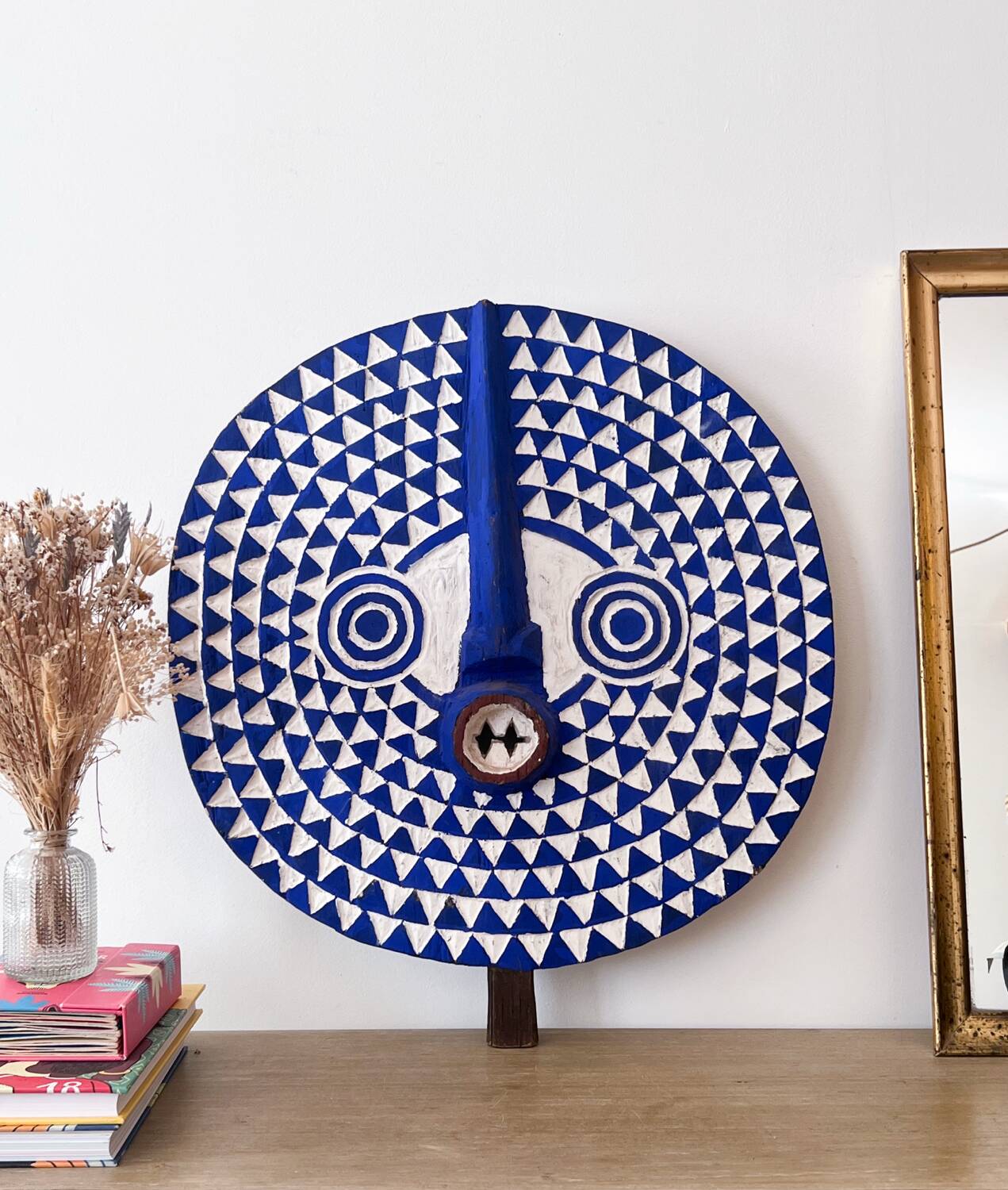 Masque soleil Bobo bleu (Burkina Faso)