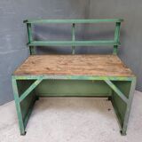 Industrial workbench, work table, desk green