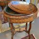 Jardinière in precious wood marquetry, Napoleonic III period, mid-19th century.