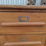 Trade furniture with 12 drawers in gilded oak