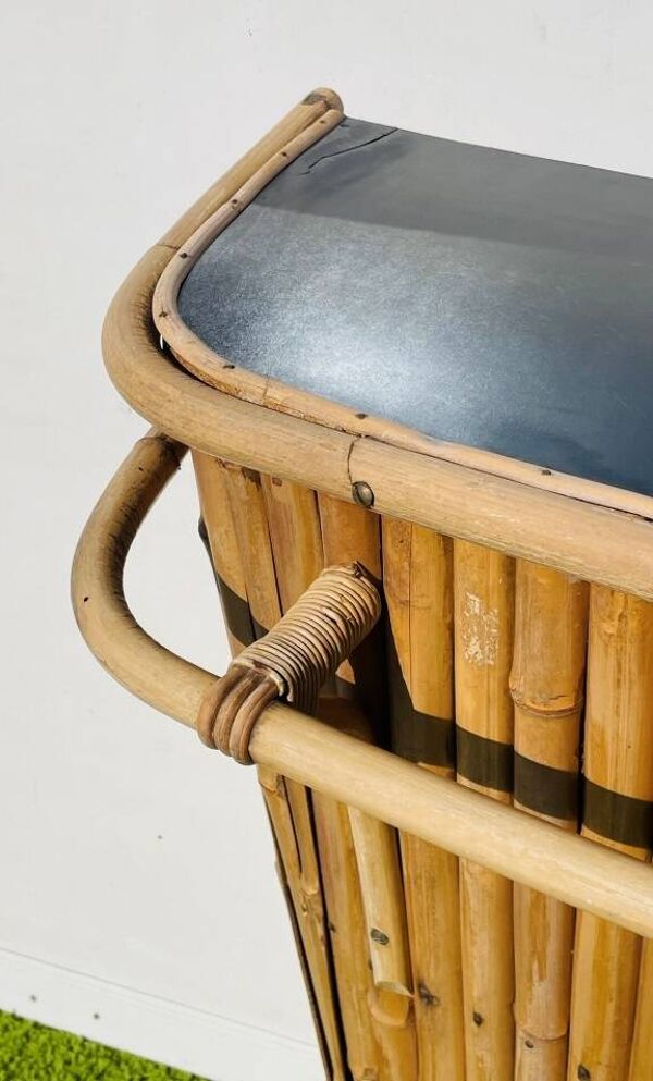 Bar Tiki bambou  ~ Vintage 50s ~ Comptoir