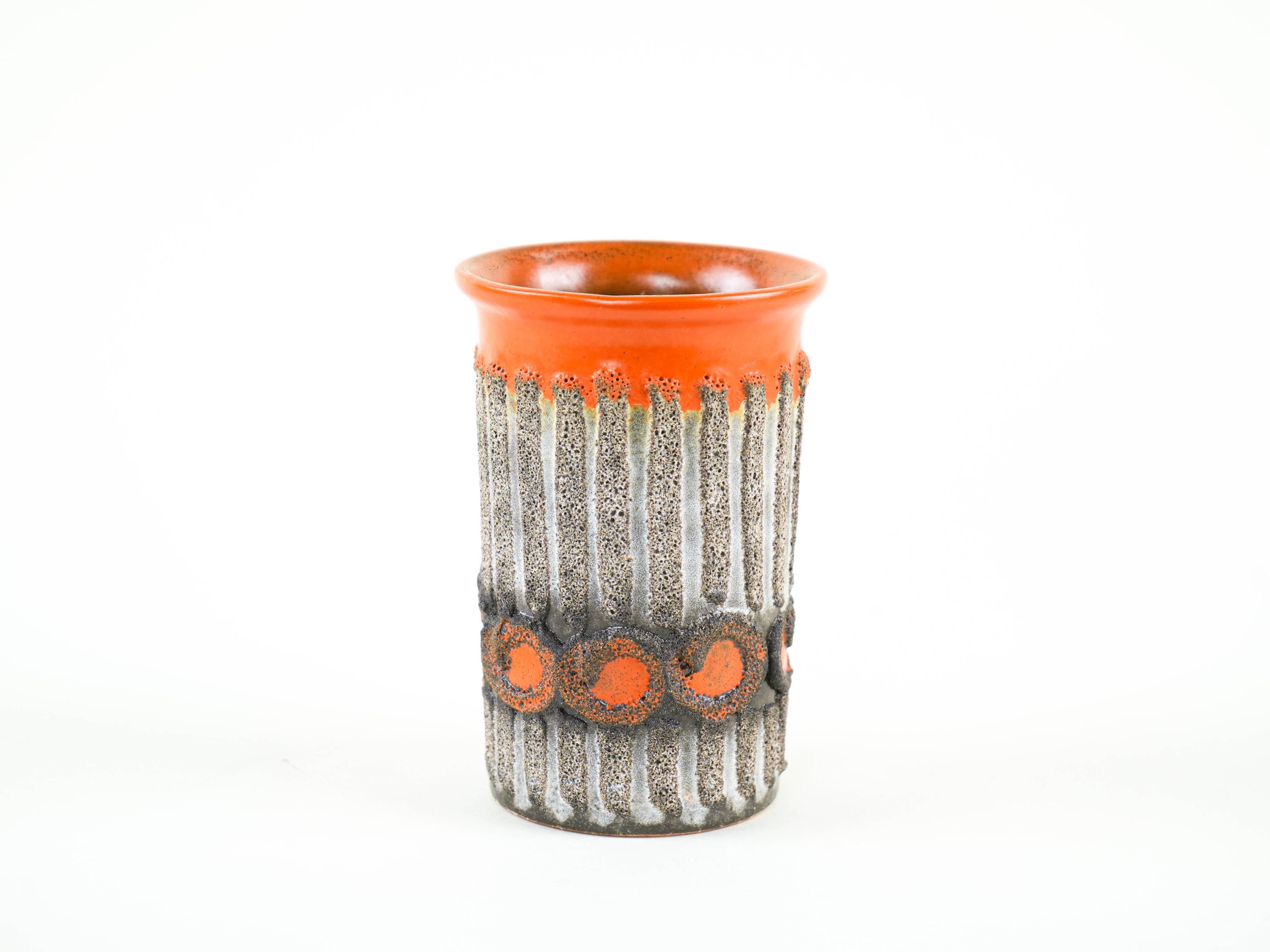 Ceramic vase, German design, 1960s, manufactured by Strehla