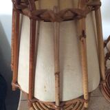 Louis Sognot rattan bedside lamp