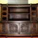 Renaissance bookcase in solid carved walnut circa 1850