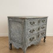 Commode Louis XV patinée gris