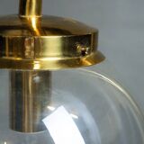 Extra Large Vintage Brass Wall Lamp: Mid-Century Italian Lighting