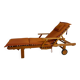 Fischer Möbel design teak deckchairs from the 90s