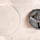 Bauhaus design ceiling light or wall lamp with opaline globe - mid 20th century.