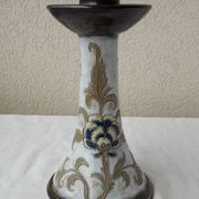 Belgian stoneware candlestick
