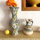 Antique hand-painted ceramic vase
