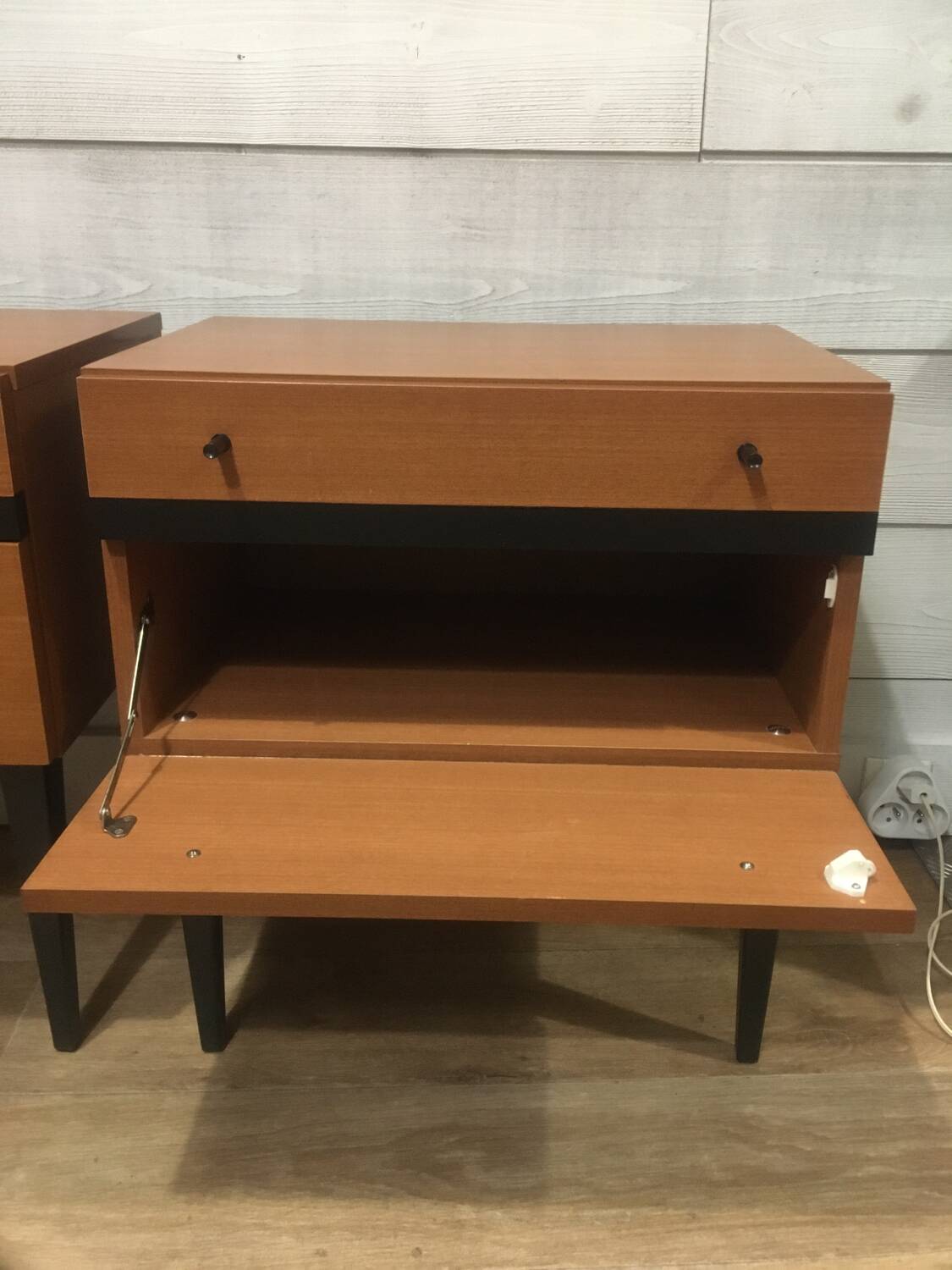 Pair of 60s bedside tables