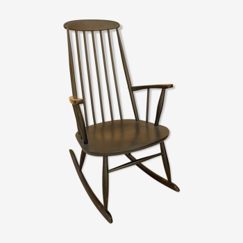Rocking chair stol kamnik design 1960 scandinavian