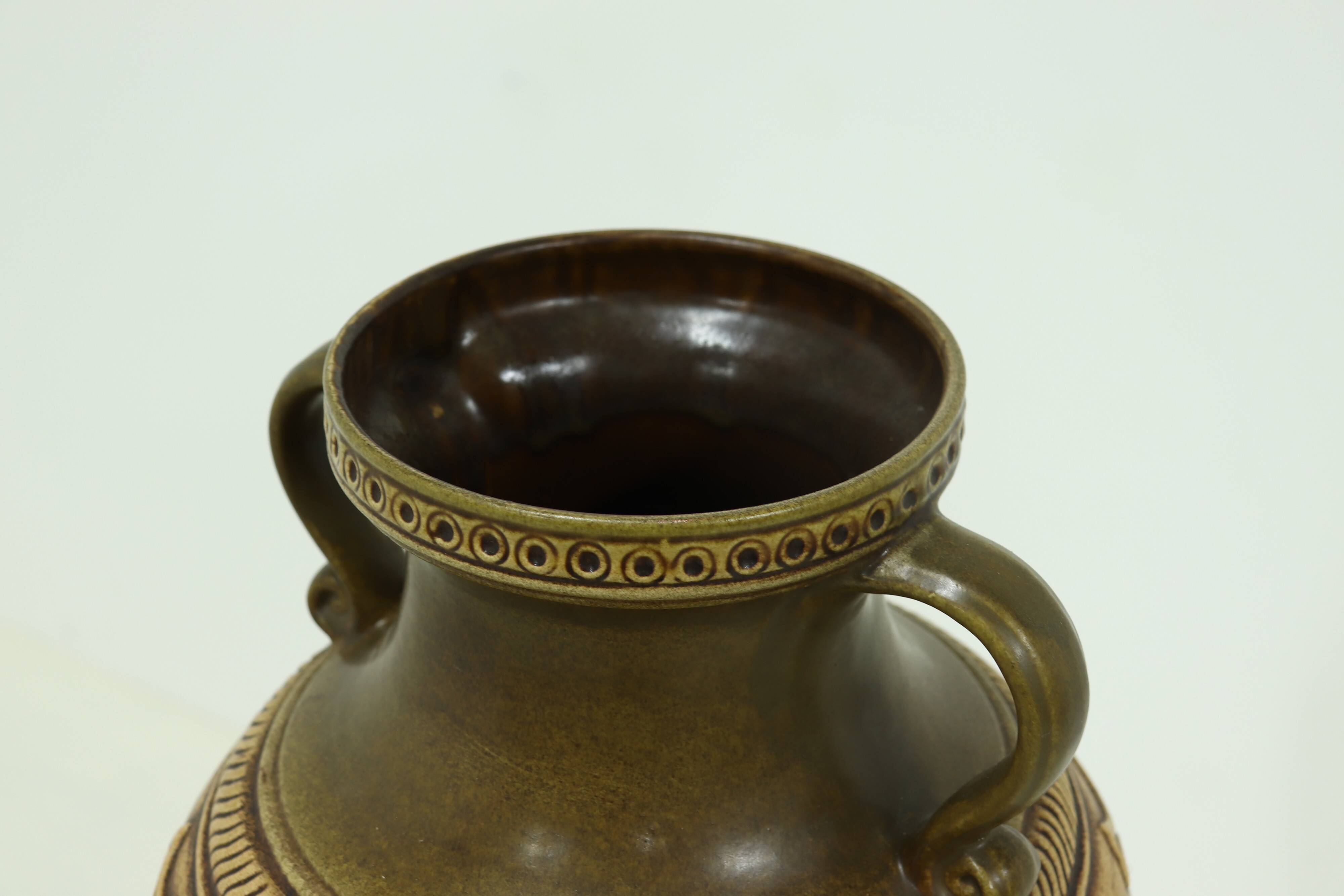 XL Jasba Vase in Earth Tones 1960s