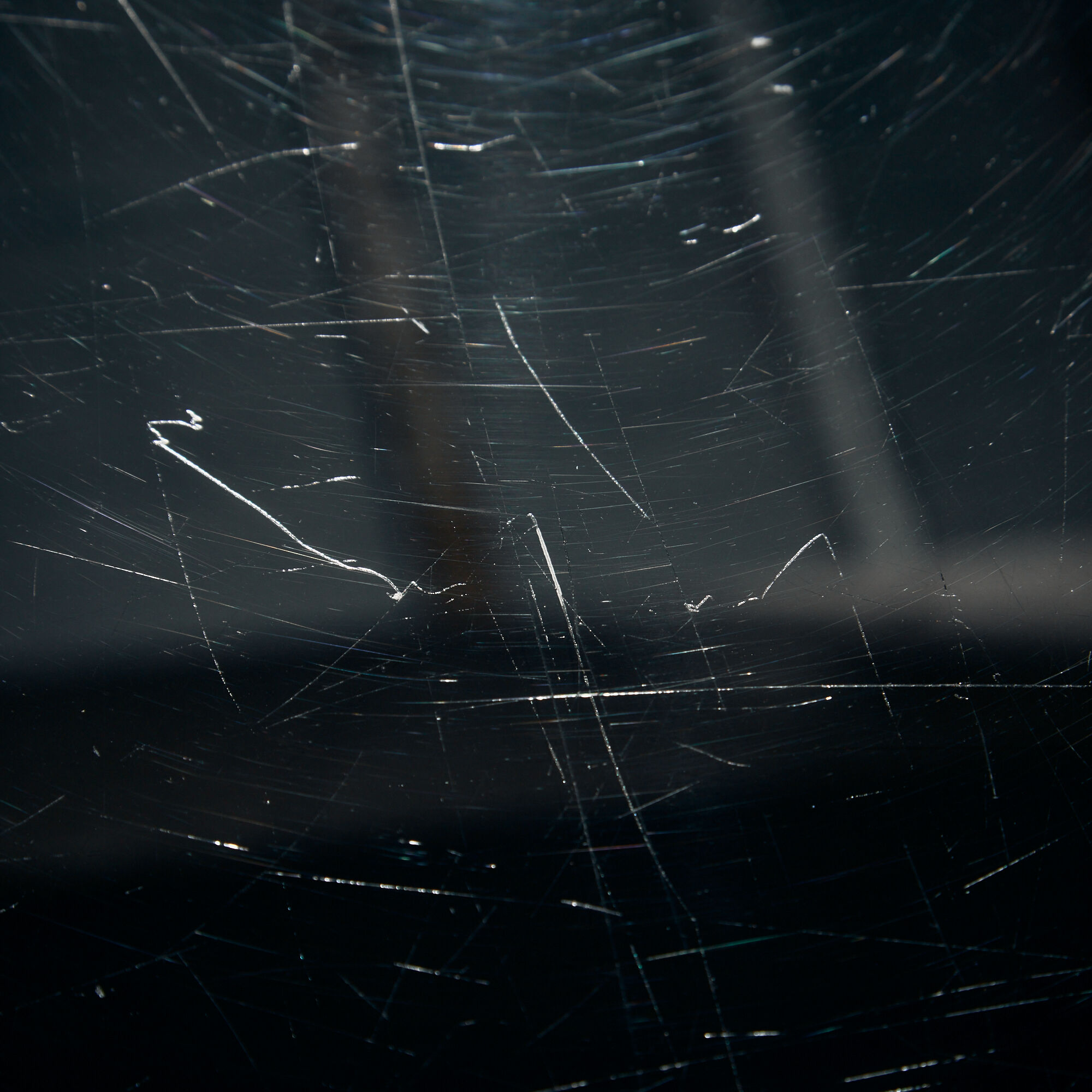 Table à manger en verre et acier par Max Sauze