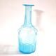 Vintage glass carafe in light blue blown glass 22cm