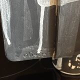 Painted Ceramic Sculpture by Olisch