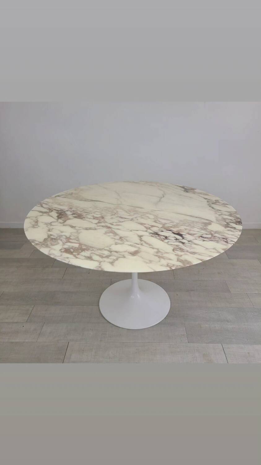 Knoll Eero Saarinen Vintage 1970s Marble Tulip Dining Table