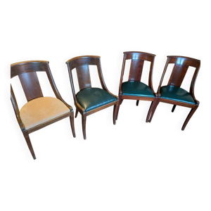 lot de 4 chaises style