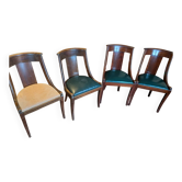 Lot de 4 chaises style Empire