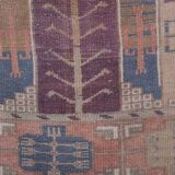 Tapis vintage turc de oushak tissé à la main 125x198 cm