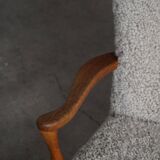 Viggo Boesen, Lounge Chair in Oak and Sheepskin Shearling, Modern Danish, 1950s