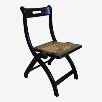 Vintage cannée folding chair