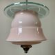 Pink opaline pendant light