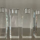 Set of 4 crystal candle holders from the 70s