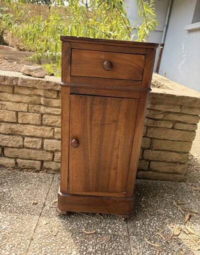 Antique solid wood bedside table / small accent piece of furniture